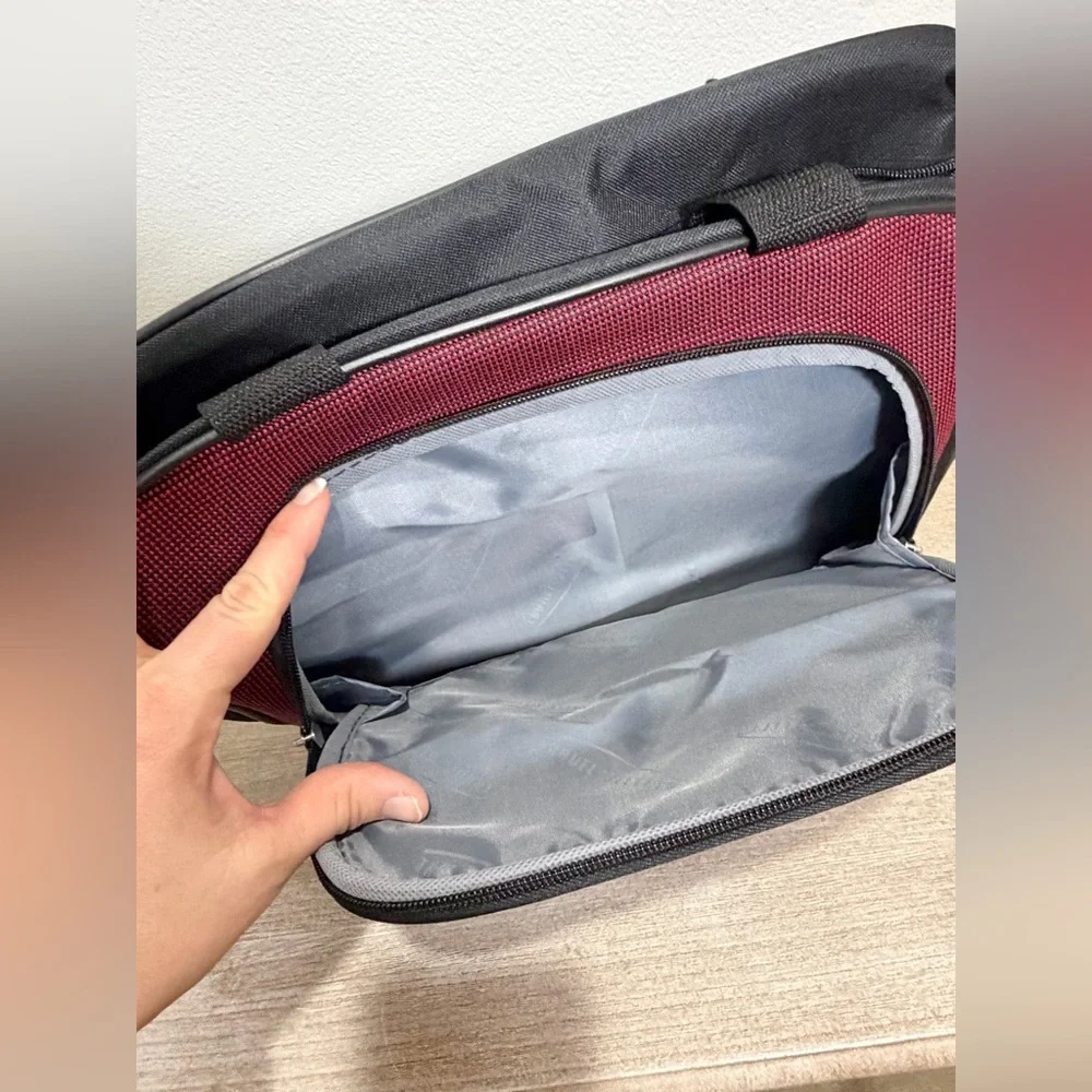 Travel Select Luggage Bag Travel Red Burgundy Men Carry On Tote Strap Toiletries